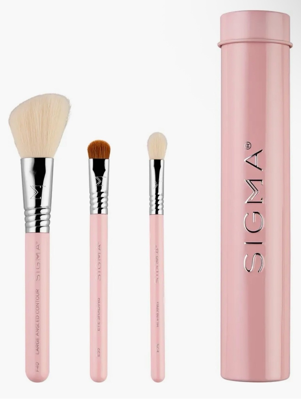 Sigma Beauty Essential Trio Light Pink Travel Brush Set